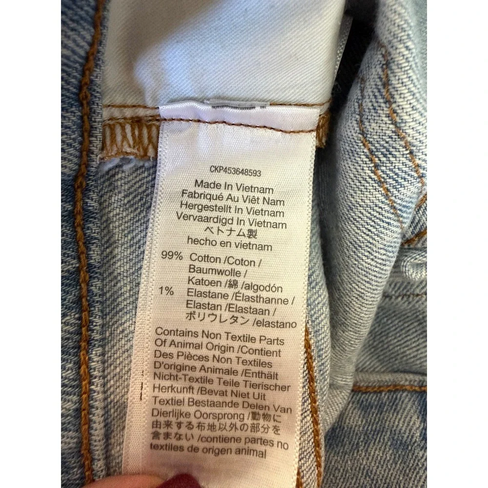 Madewell The Perfect Vintage Jean Light Wash High Rise‎ Straight Leg Size 26